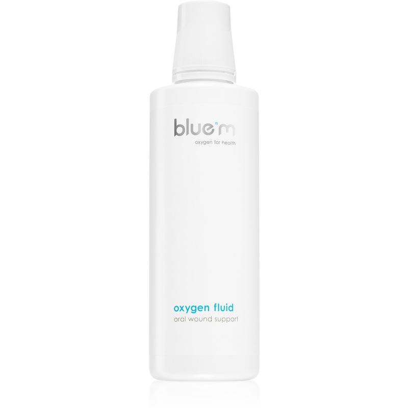 Blue M Oxygen for Health Oxygen Fluid prípravok na lokálne ošetrenie na afty a drobné poranenia ústnej dutiny 500 ml