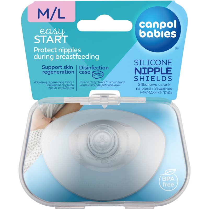 Canpol babies EasyStart chrániče prsných bradaviek veľkosť ML 2 ks