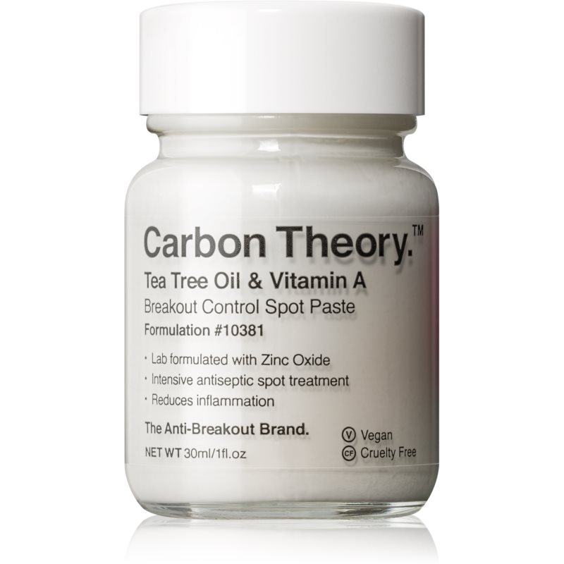 Carbon Theory Tea Tree Oil  Vitamin A lokálna starostlivosť proti akné 30 ml