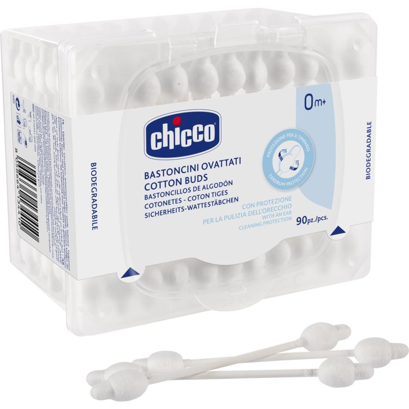 Chicco Hygiene vatové tyčinky pre deti od narodenia 0m 90 ks