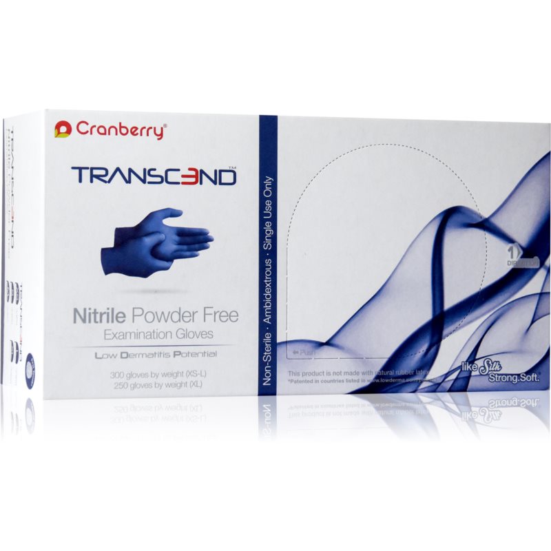 Cranberry Transcend Oil nitrilové nepudrované rukavice veľkosť S 2x150 ks