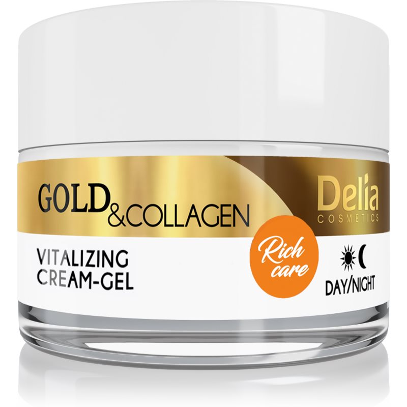 Delia Cosmetics Gold  Collagen Rich Care vitalizujúci pleťový krém 50 ml