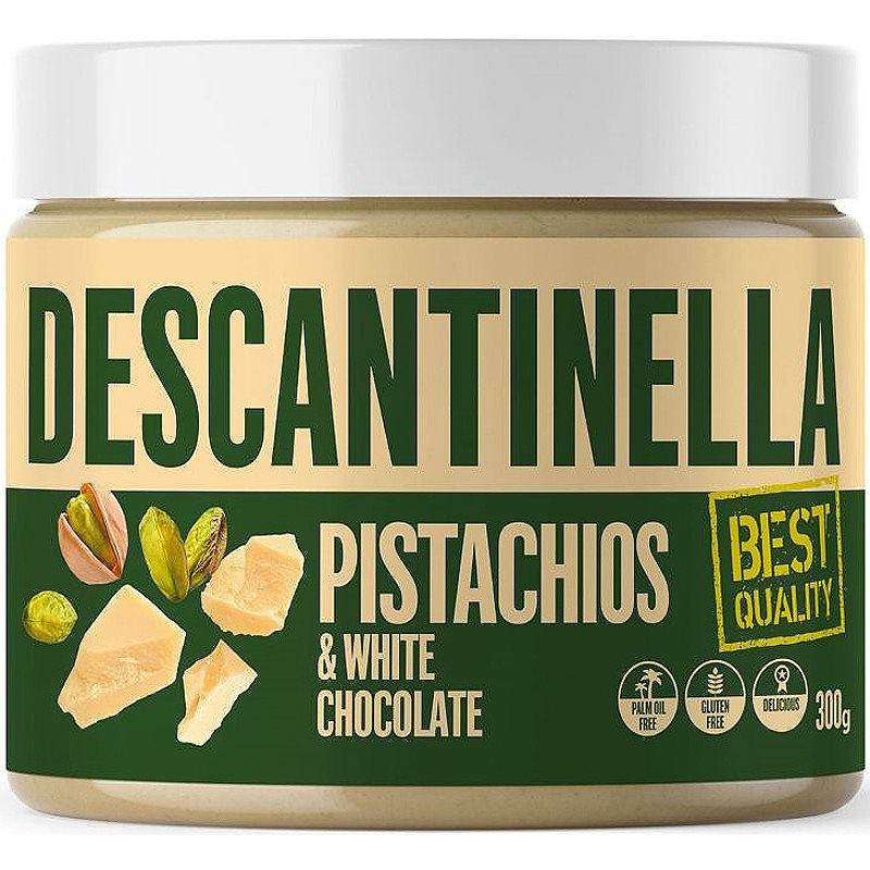 Descanti Descantinella Pistachios  White Chocolate orechová nátierka 300 g