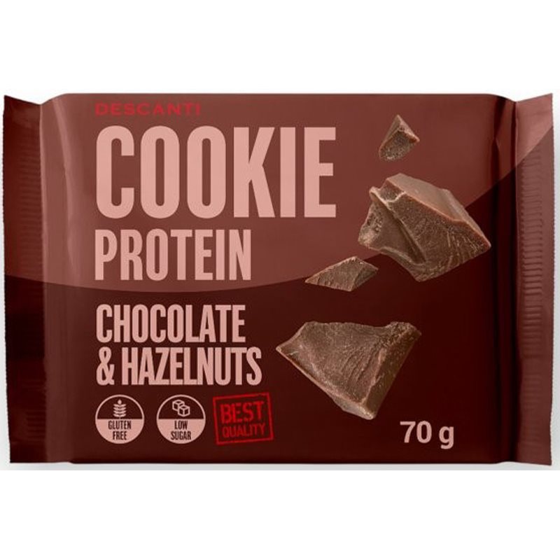 Descanti Protein Cookie proteínová sušienka príchuť Chocolate  Hazelnuts 70 g
