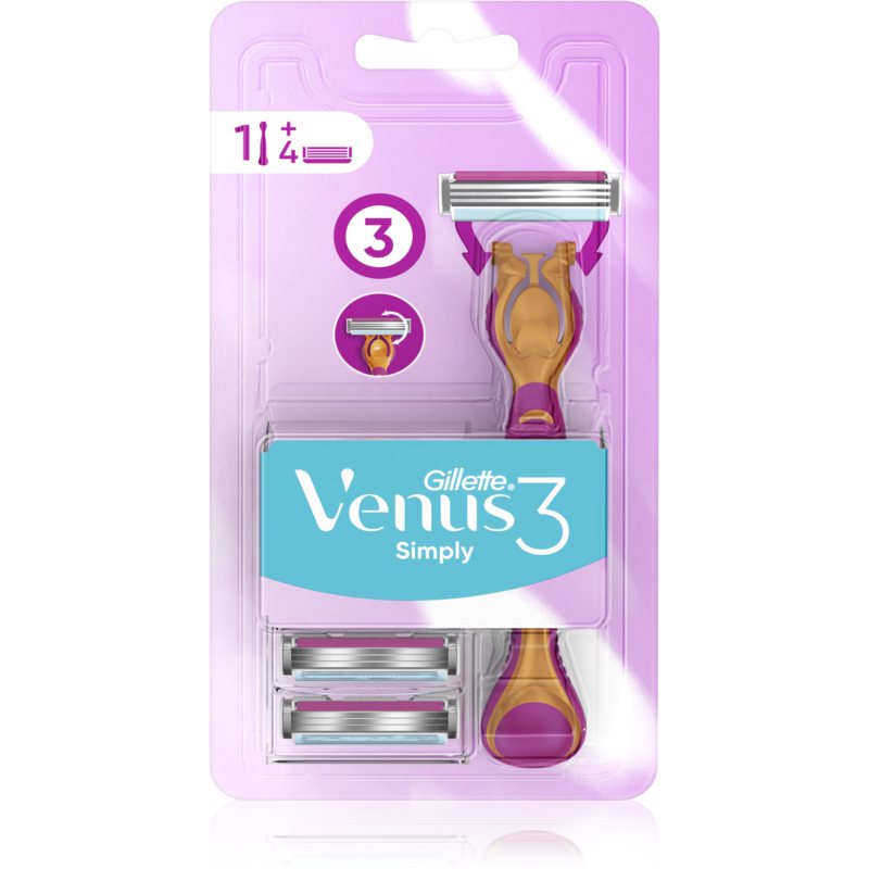 Gillette Venus Simply dámsky holiaci strojček 4 náhradní hlavice