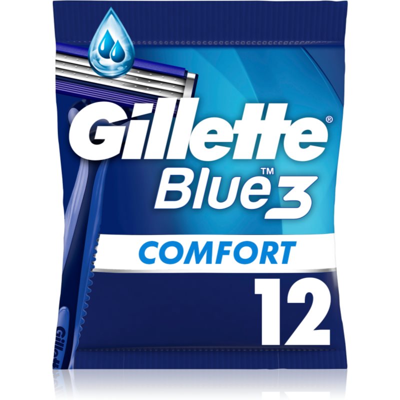 Gillette Blue 3 Comfort jednorázové holiace strojčeky pre mužov 12 ks