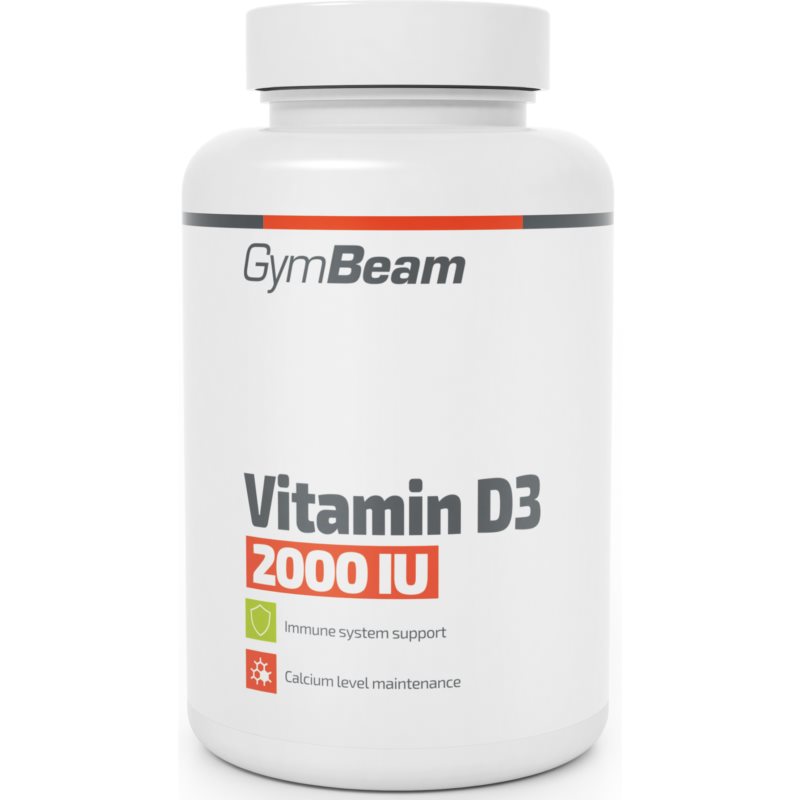 GymBeam Vitamin D3 2000 IU podpora normálneho stavu kostí a zubov 60 cps