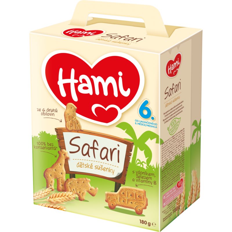 Hami Safari sušienky pre deti 180 g