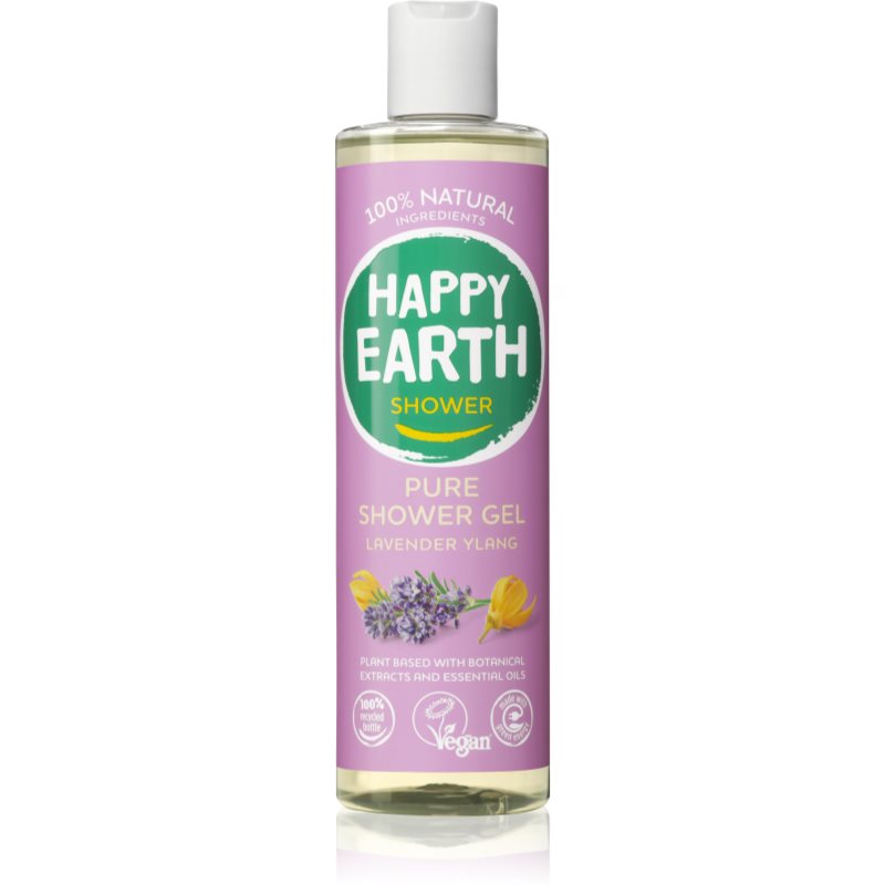 Happy Earth 100 percent Natural Shower Gel Lavender Ylang sprchový gél 300 ml