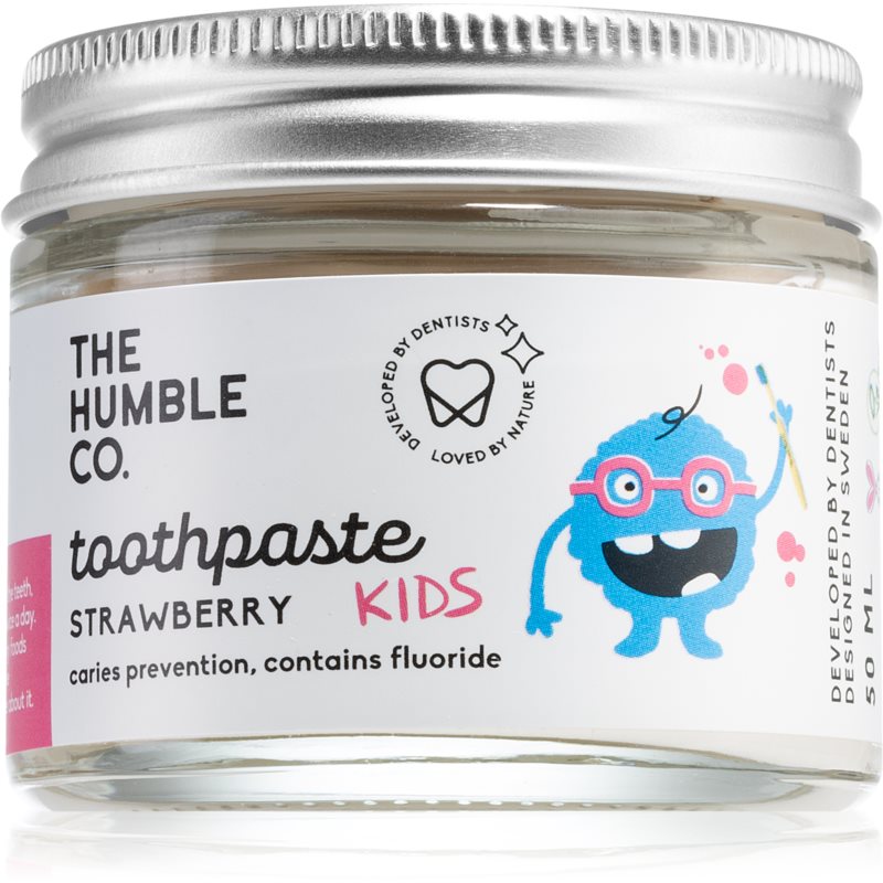 The Humble Co. Natural Toothpaste Kids prírodná zubná pasta pre deti s jahodovou príchuťou 50 ml