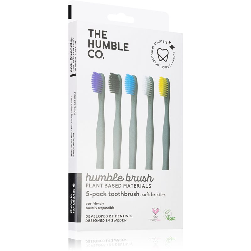 The Humble Co. Brush Plant prírodná zubná kefka ultra soft 5 ks