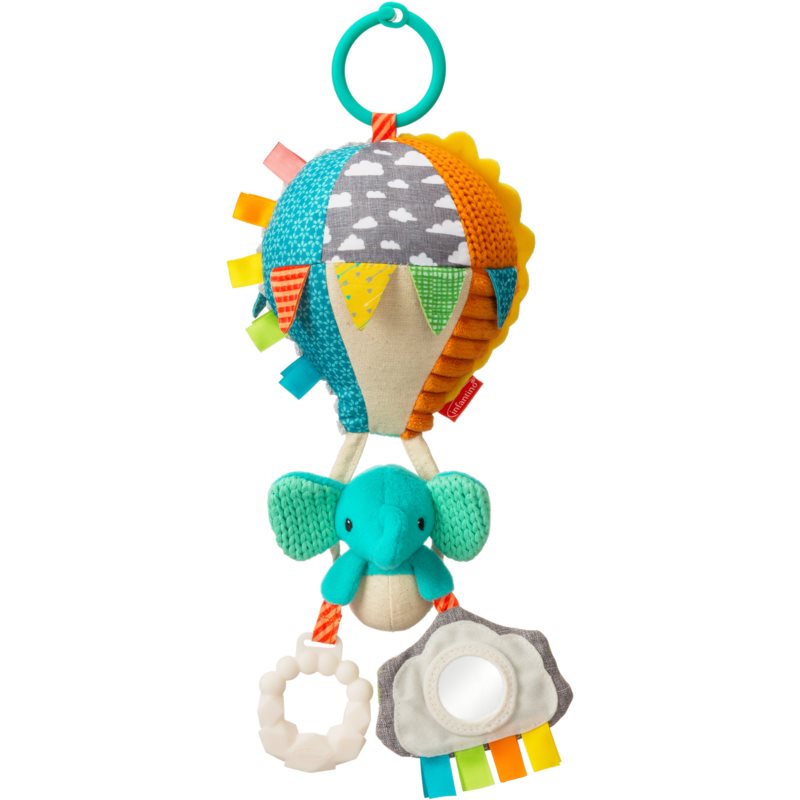 Infantino Hanging Toy Elephant kontrastná závesná hračka 1 ks