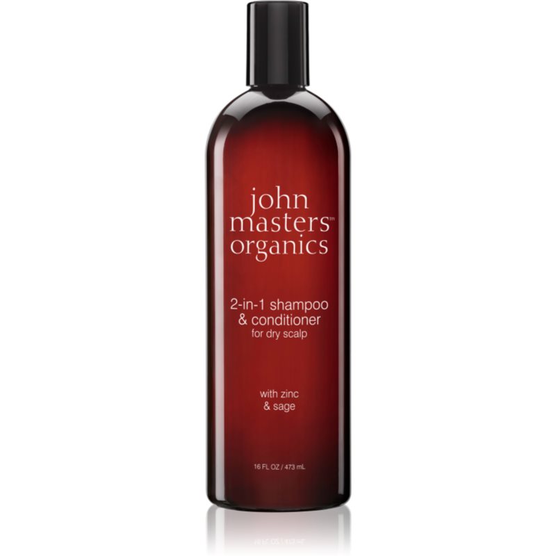John Masters Organics Scalp 2 in 1 Shampoo with Zinc  Sage šampón a kondicionér 2 v1 473 ml