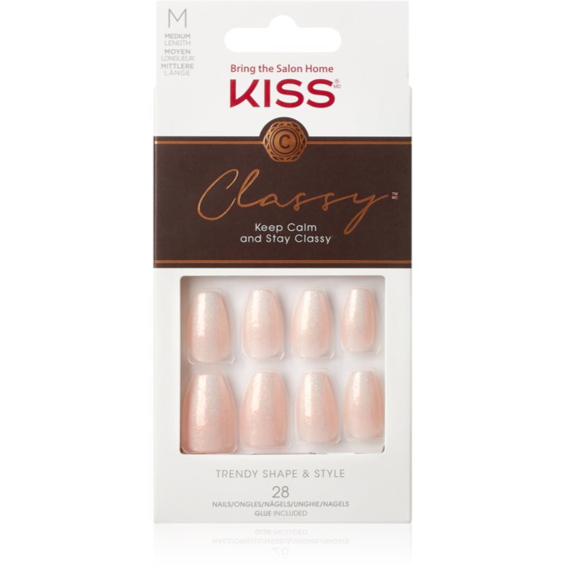 KISS Classy Nails Cozy Meets Cute umelé nechty medium 28 ks