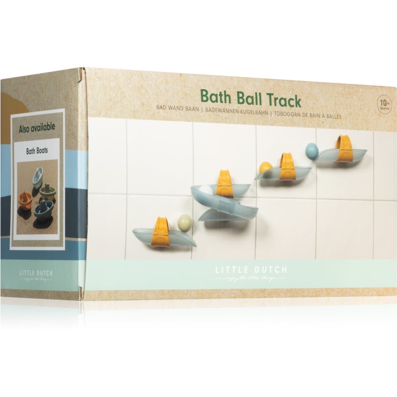 Little Dutch Bath Ball Track Blue guľôčková dráha do vane 10 m 8 ks