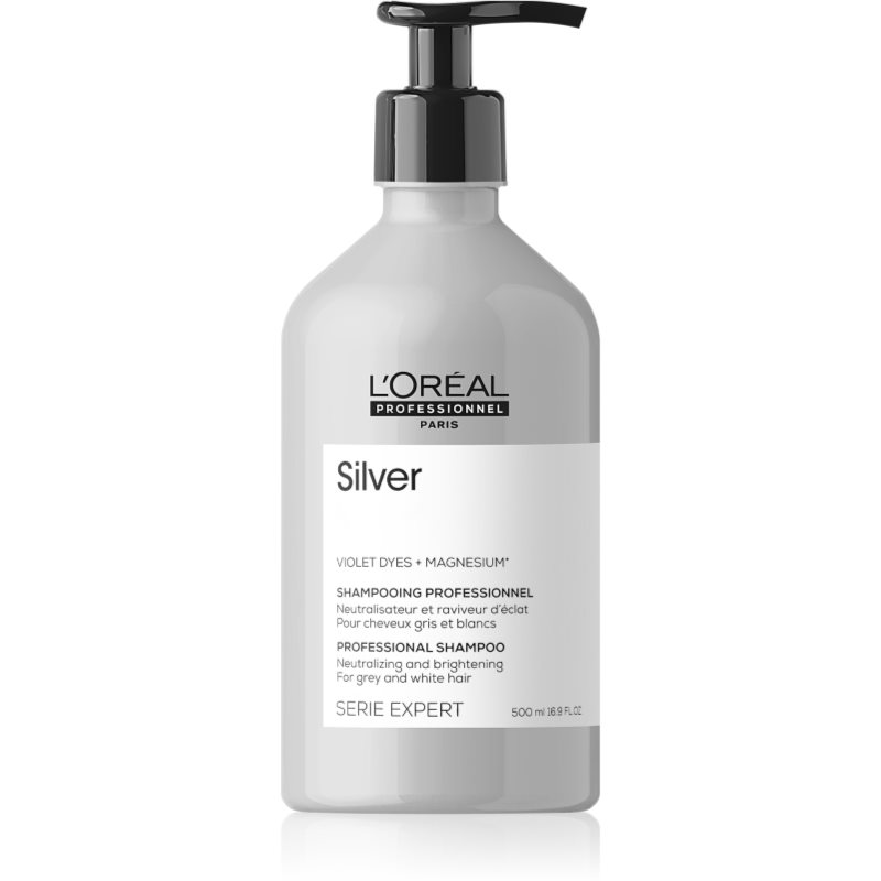 L’Oréal Professionnel Serie Expert Silver strieborný šampón pre šedivé vlasy 500 ml