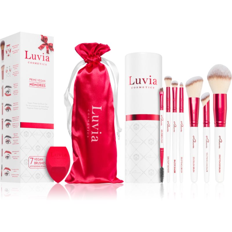 Luvia Cosmetics Prime Vegan Memories sada štetcov s puzdrom
