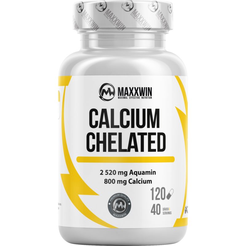 Maxxwin Calcium Chelated kapsuly na podporu zdravia kostí a zubov 120 cps