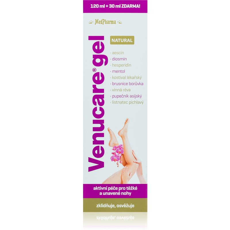 MedPharma Venucare gel natural gél na unavené nohy 150 ml