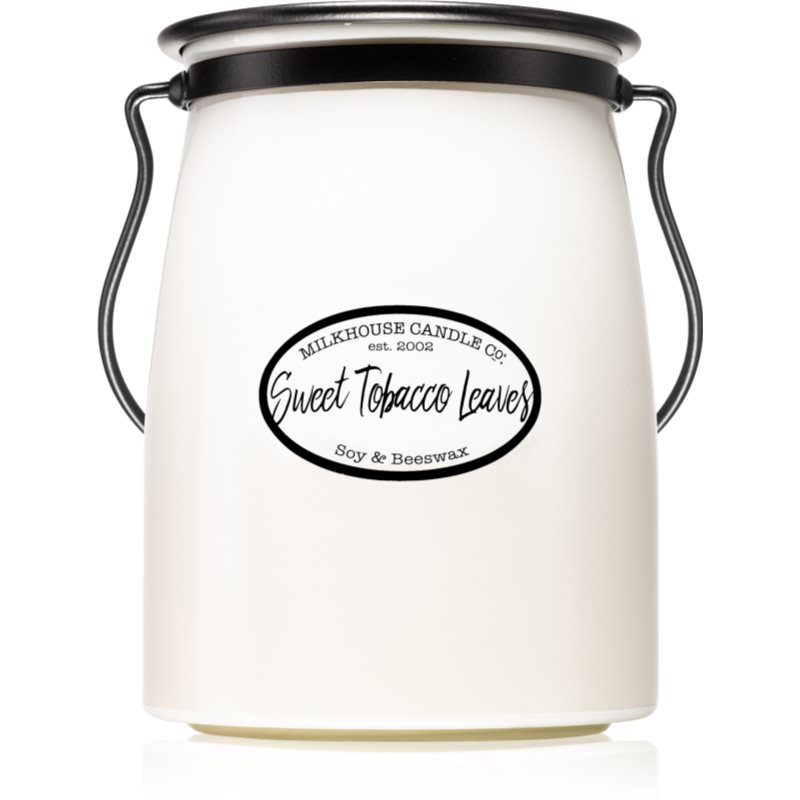 Milkhouse Candle Co. Creamery Sweet Tobacco Leaves vonná sviečka Butter Jar 624 g