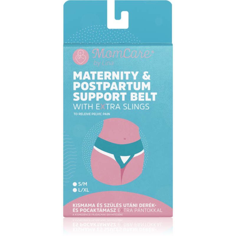 MomCare by Lina Maternity  Postpartum Support Belt tehotenský a popôrodný podporný pás na zmiernenie panvových bolestí L-XL 134 cm 1 ks