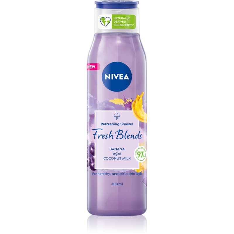 Nivea Fresh Blends Banana  Acai  Coconut Milk osviežujúci sprchový gél 300 ml