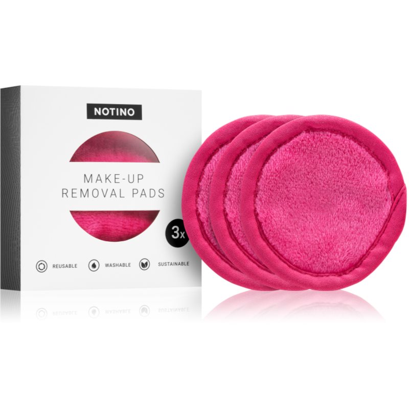 Notino Spa Collection odličovacie tampóny z mikrovlákna odtieň Pink 3 ks