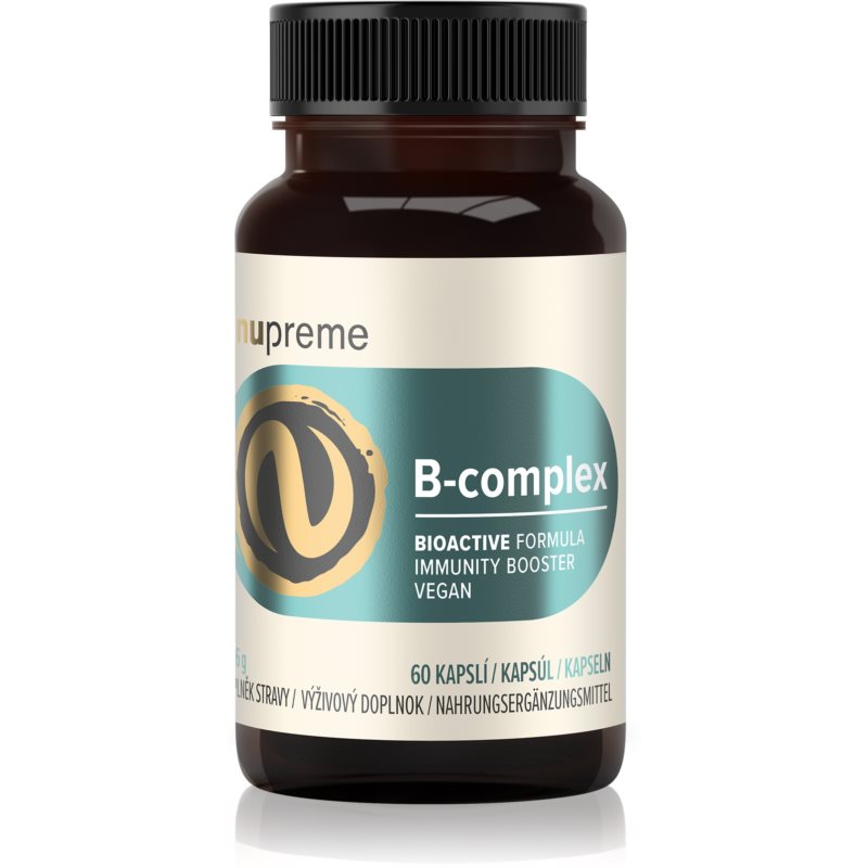 Nupreme B-Complex Bioactive komplex vitamínu B na normálnu činnosť nervovej sústavy a pre krásnu pleť 60 cps