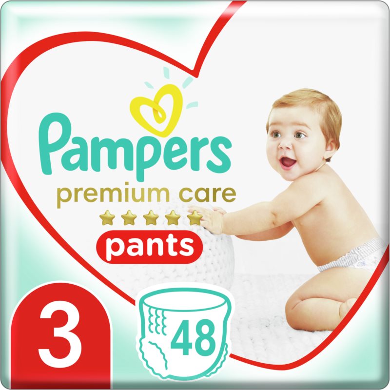 Pampers Premium Care Pants Midi Size 3 plienkové nohavičky 6-11kg 48 ks