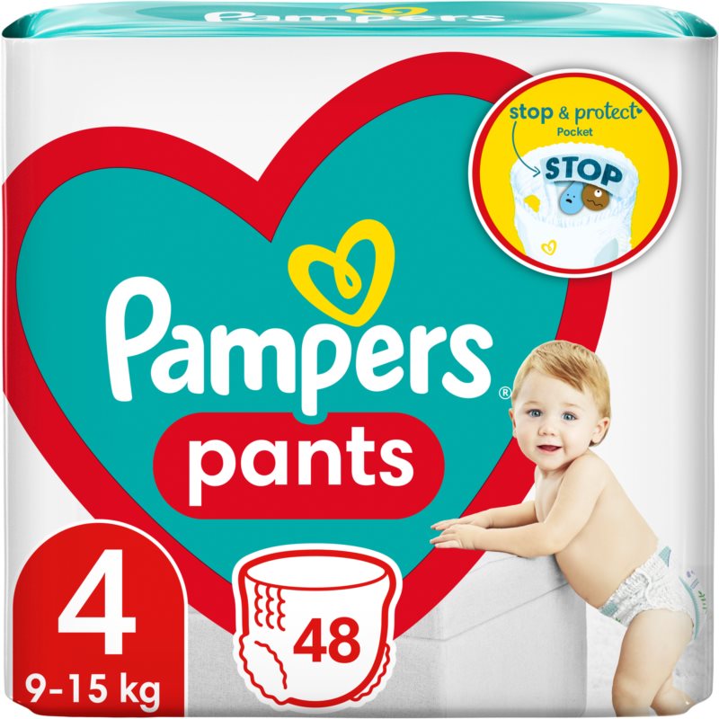Pampers Pants Size 4 jednorazové plienkové nohavičky 9-15 kg 48 ks