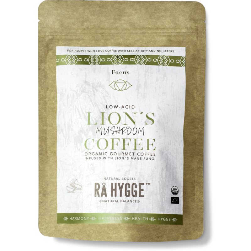 Ra Hygge Lions Mushroom Coffee mletá káva 227 g