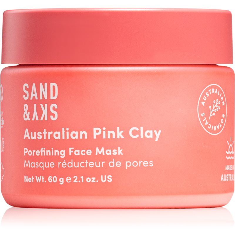 Sand  Sky Australian Pink Clay Porefining Face Mask detoxikačná maska na rozšírené póry 60 g