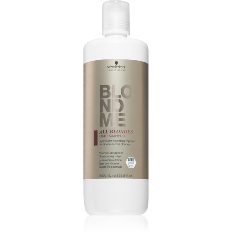 Schwarzkopf Professional Blondme All Blondes Light vyživujúci šampón pre jemné až normálne vlasy 1000 ml