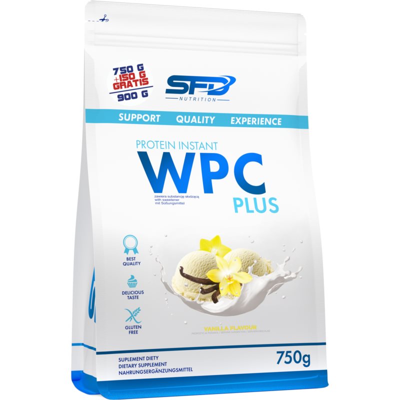 SFD Nutrition WPC Protein Plus srvátkový proteín príchuť Vanilla 900 g