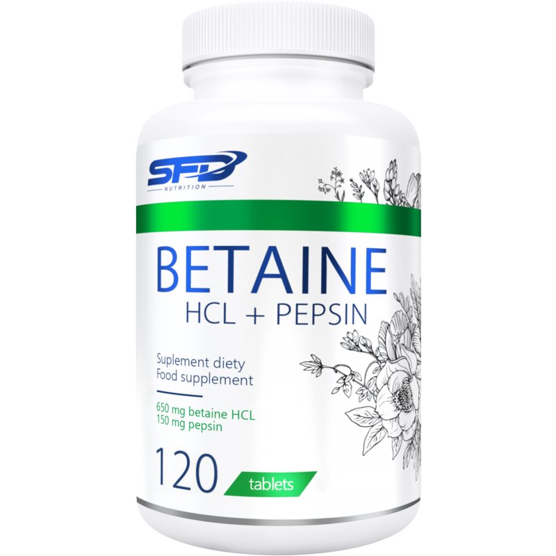 SFD Nutrition Betaine HCl  Pepsin podpora trávenia 120 tbl