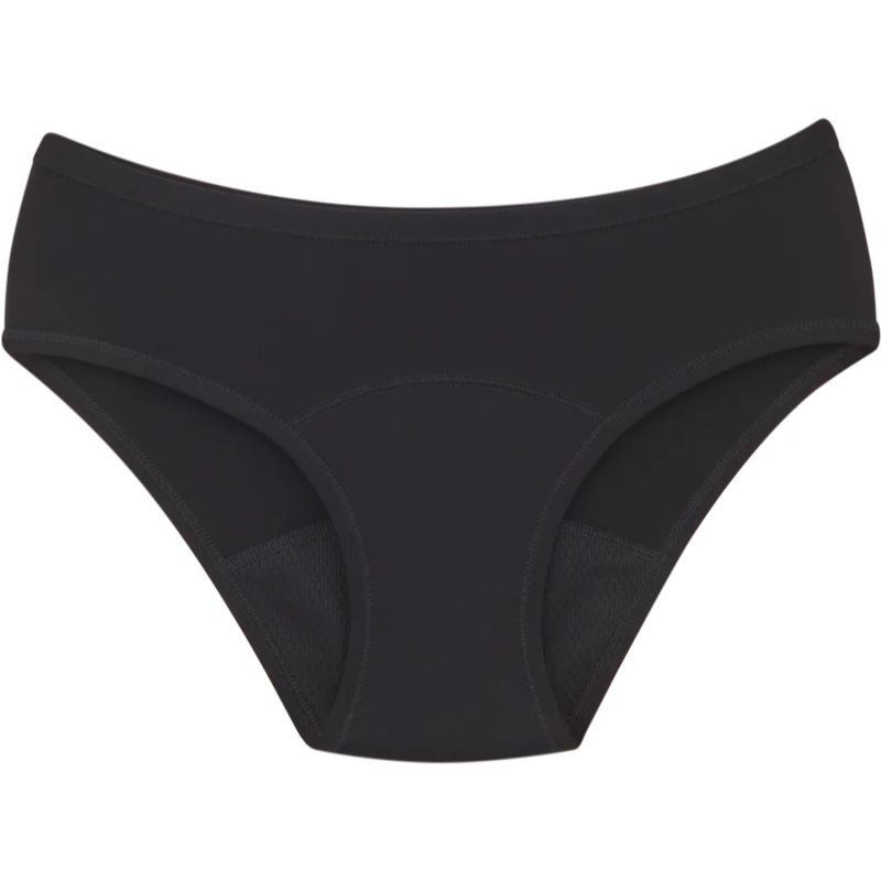 Snuggs Period Underwear Classic: Medium Flow Black látkové menštruačné nohavičky na strednú menštruáciu veľkosť S 1 ks