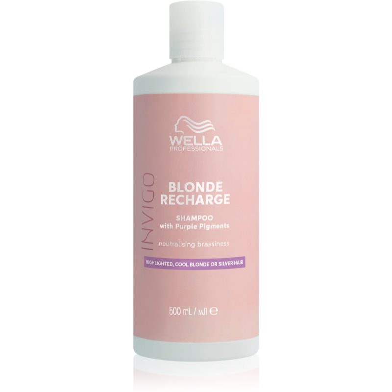Wella Professionals Invigo Blonde Recharge šampón pre blond vlasy neutralizujúci žlté tóny 500 ml