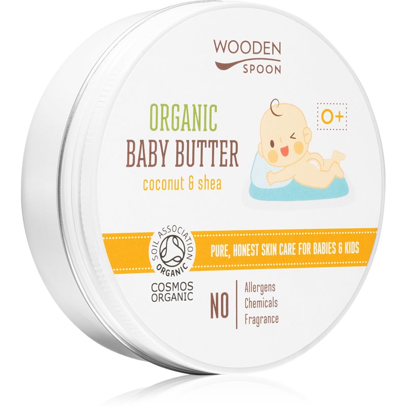 WoodenSpoon Organic Coconut  Shea telové maslo pre deti od narodenia 100 ml