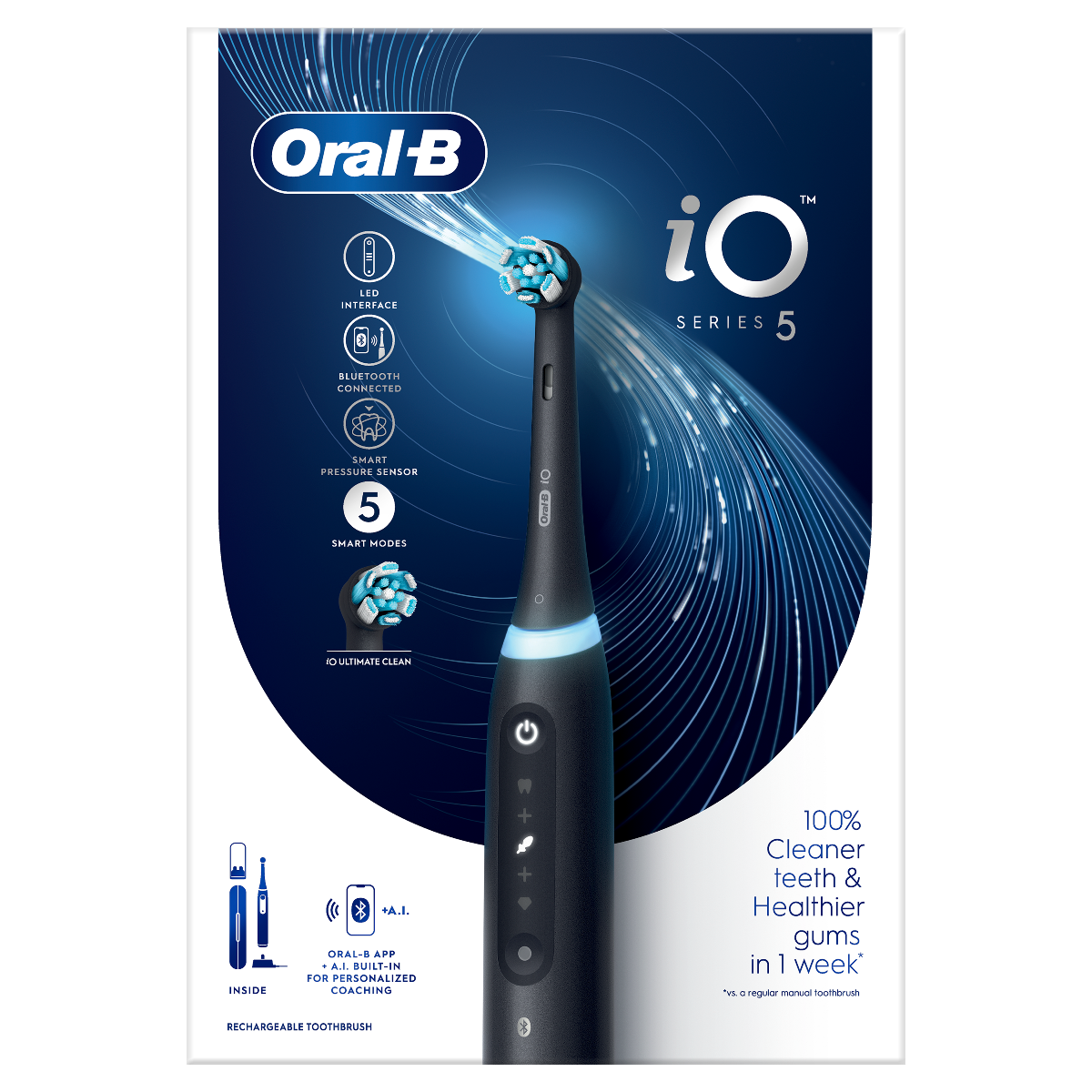 Oral B iO Series 5 Black Elektrická zubná kefka