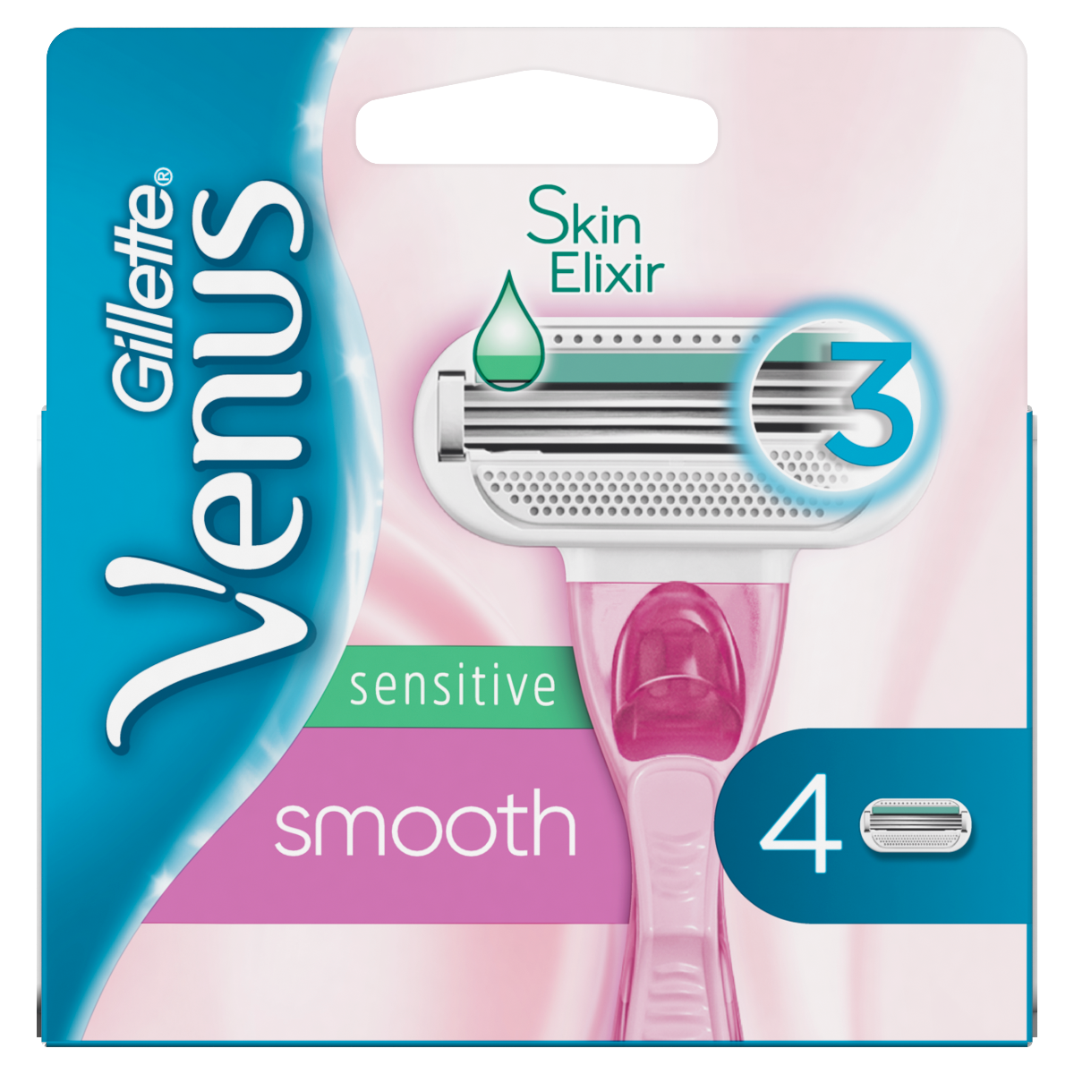 Venus Sensitive smooth Náhradné hlavice 4ks
