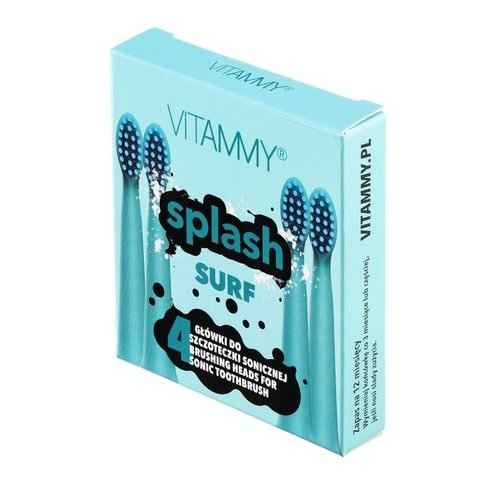 Vitammy Splash, Náhradné Násady Na Zubné Kefky Splash, ModráSurf