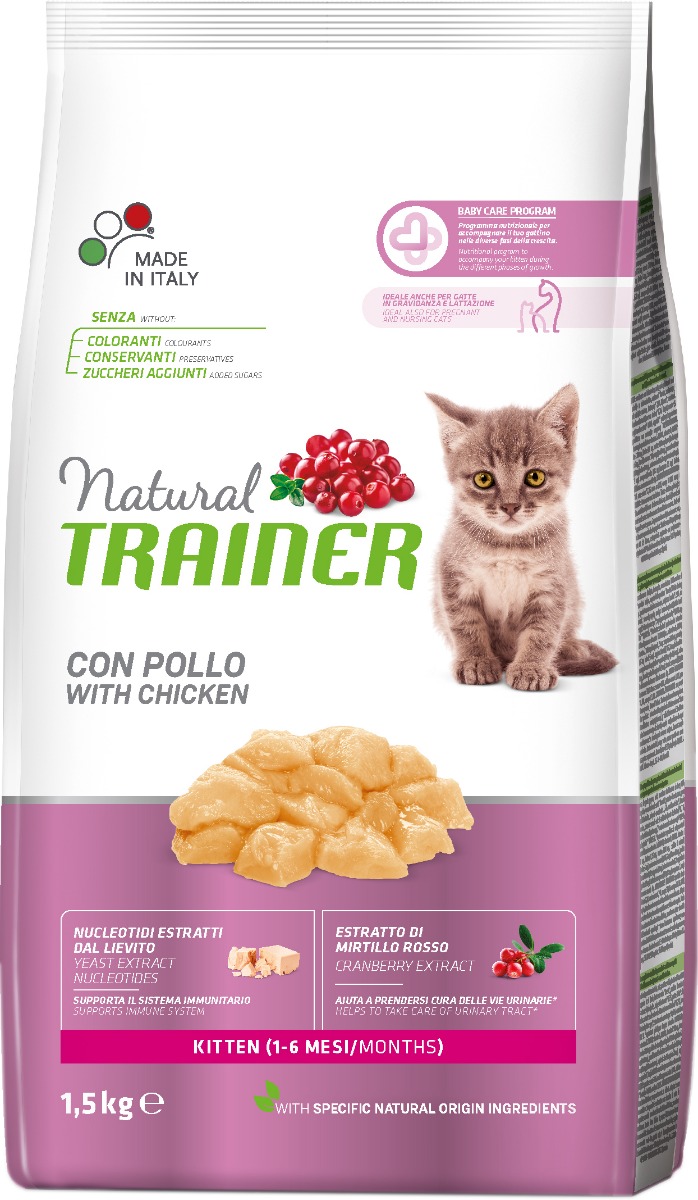 Natural Trainer Cat Kitten Kuracie 1,5kg