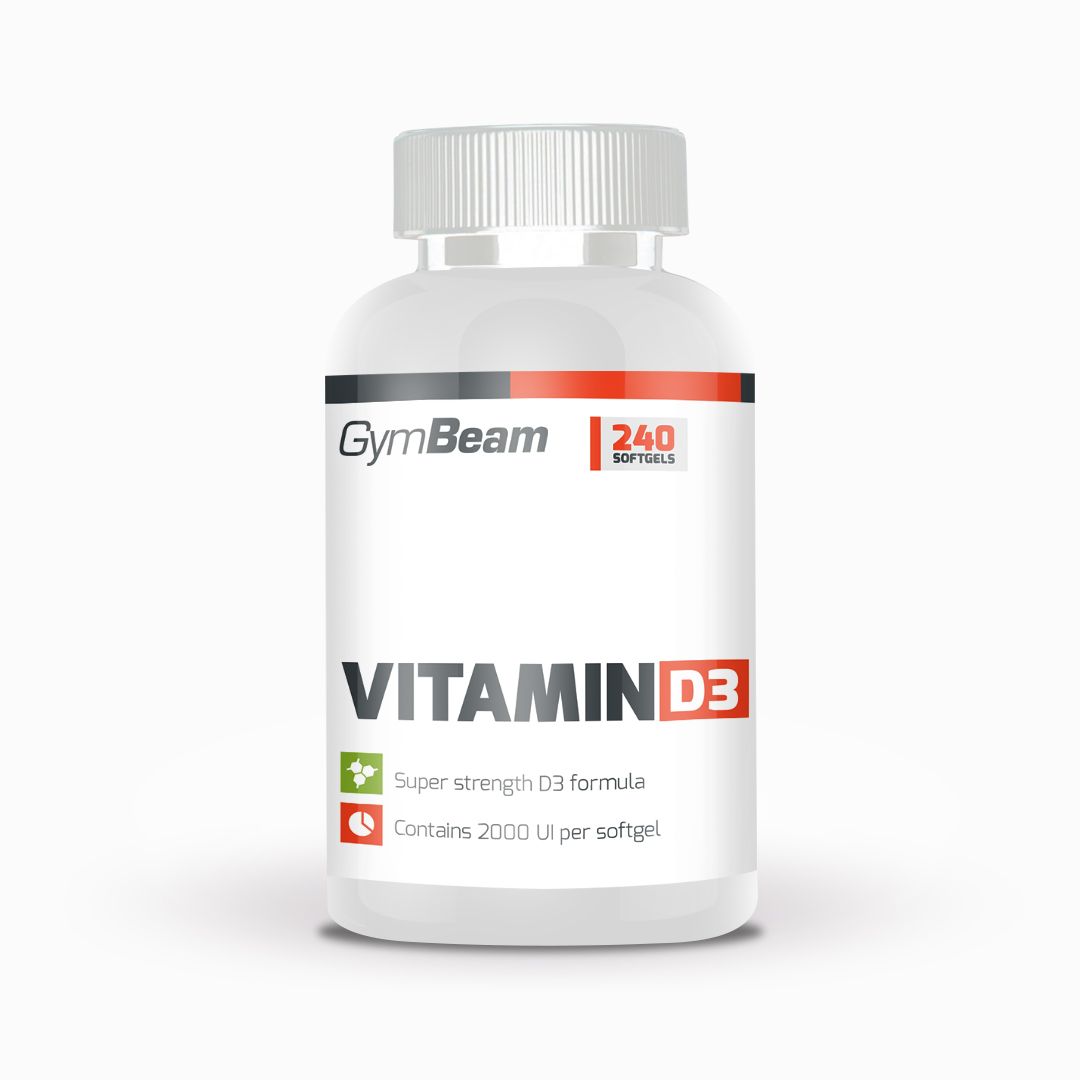 Gymbeam vitamin d3 2000 iu bez prichute 240cps