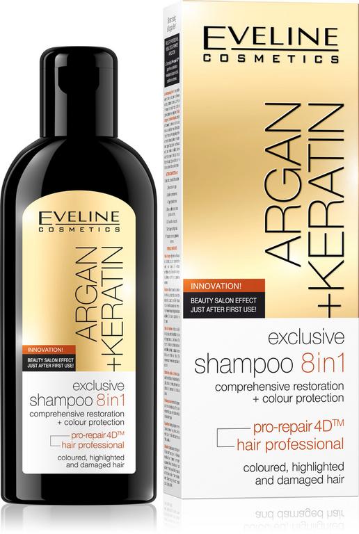 EVELINE Argan  Keratin šampón 8v1 150ml