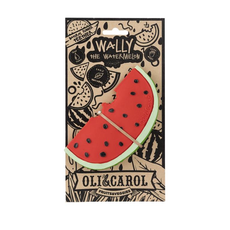 OliCarol Wally the Watermelon - hryzátko a hračka do vody melón