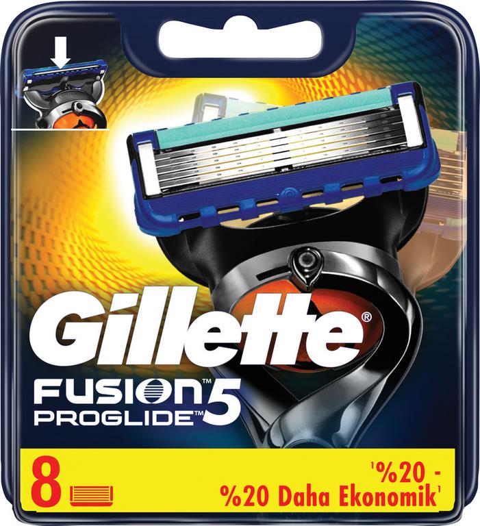 Gillette Fusion Proglide Náhradné hlavice 8ks
