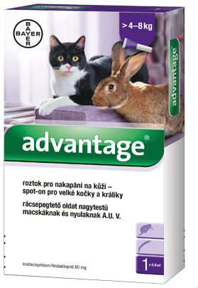 Advantage S.O. Antiparazitikum Mačka 4kg 1×0,8ml