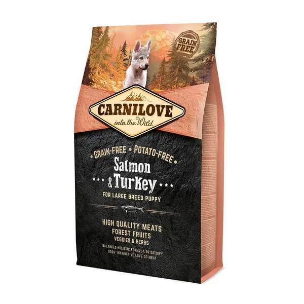 Carnilove Salmon  Turkey For Large Breed Puppy 4kg