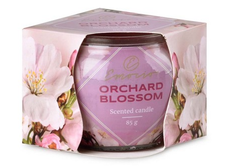 Emocio Sklo Dekor 70x62 mm Orchard Blossom, vonná svíčka