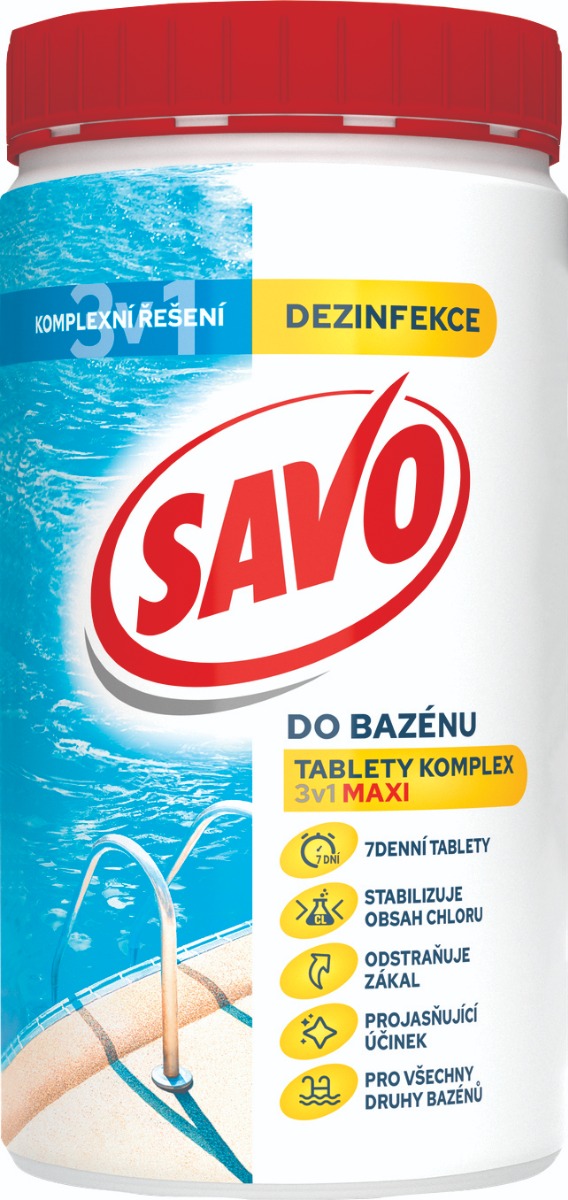 Savo bazén chlór tablety MAXI 3v1
